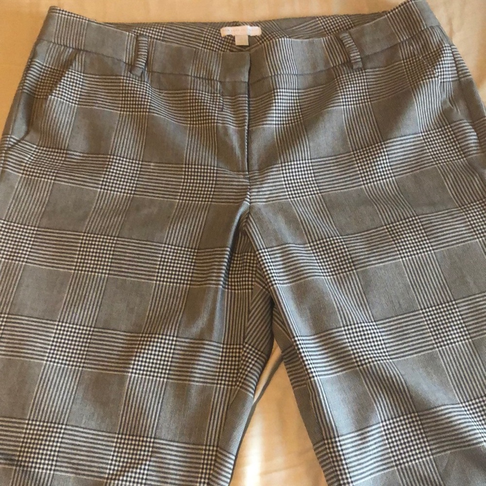 Plaid Straight Leg Pants